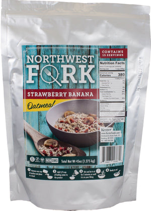 Strawberry Banana Oatmeal (15 Servings)