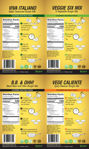 Vegan Burger 4-Pack - 36 Burgers Total
