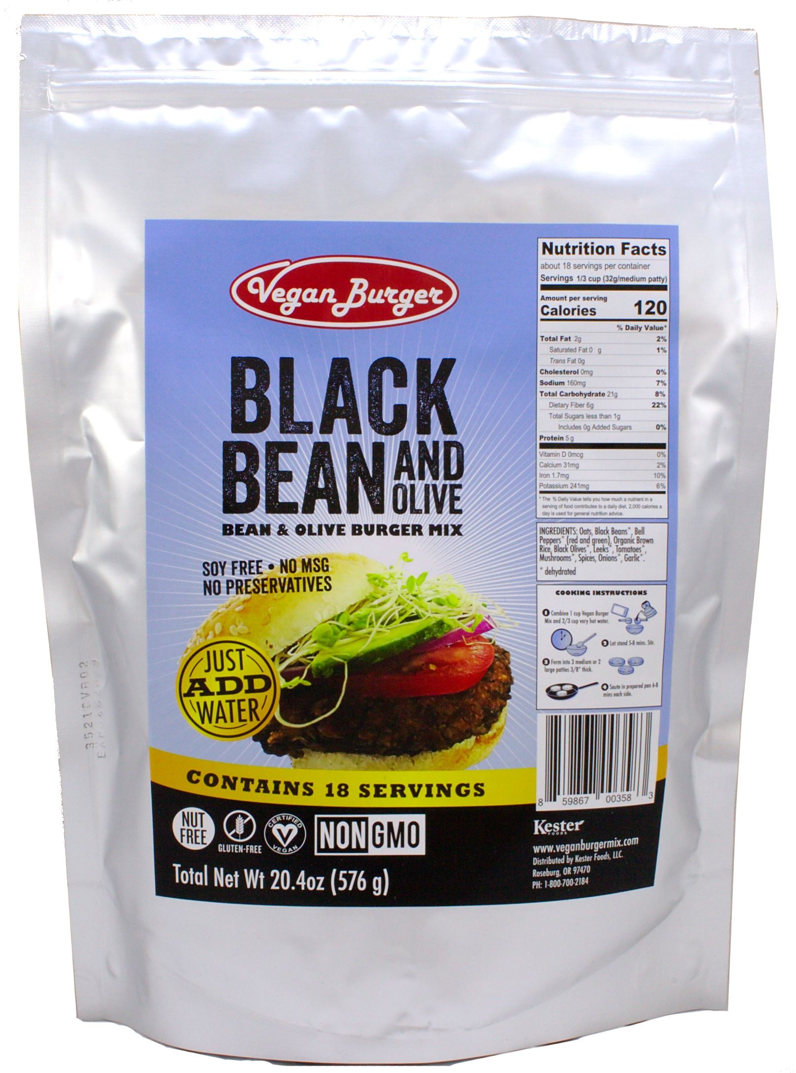 Vegan Burger - B. B. & Ohh! (18-serving bag)